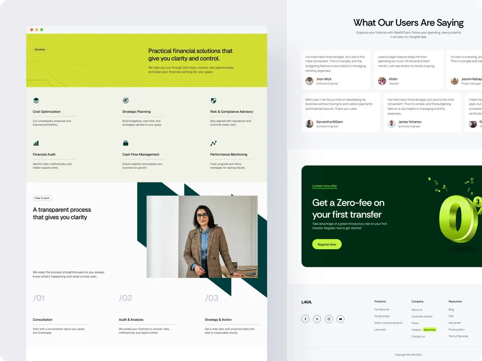 Product & fintech UI